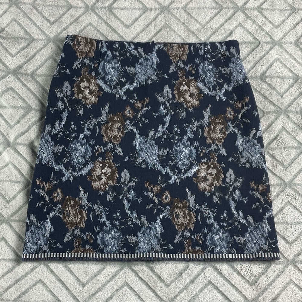 Ottod’Ame wool blend mini skirt with fringe made in Italy